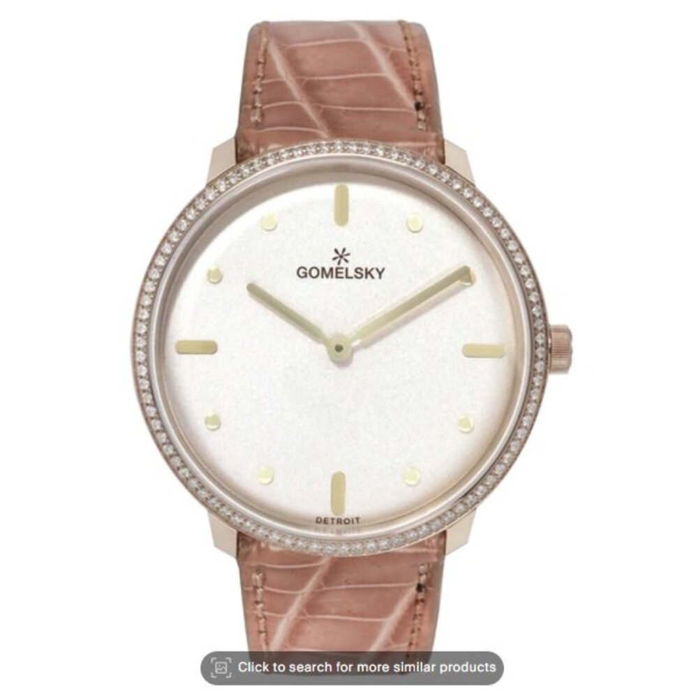 NWT Gomelsky Women's .39 CT TW Diamond Watch with Gold Accents Retail $2000